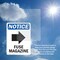 Signmission Fuse Magazine (Right Arrow) Sign With Symbol, 7 in W x Rectangle, Vinyl Decal OS-2PACK-NS-D-710-V-12979 - alternate 3